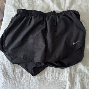 Nike dri fit running shorts; size medium. Black